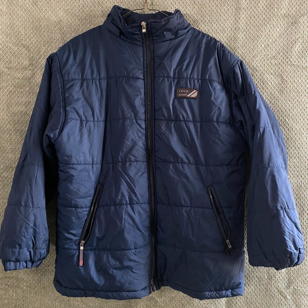 Navy Blue Puffer Winter Jacket Coat IZOD